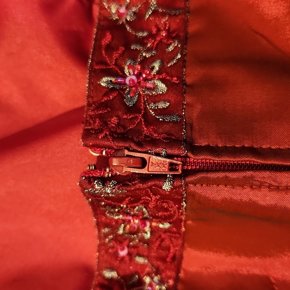 David's Bridal Maroon Bridesmaid Dress‎ - Picture 6 of 11